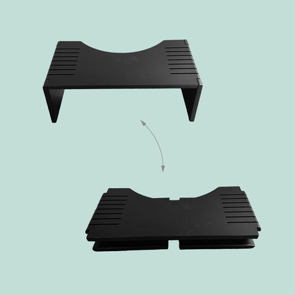 Folding Bamboo Toilet Stool – Non-Slip, Space-Saving