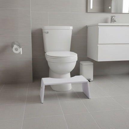 Folding Bamboo Toilet Stool – Non-Slip, Space-Saving