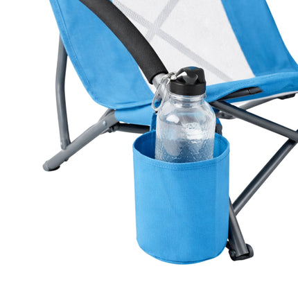 Folding Beach Chair With Cup Holder, Carry Bag