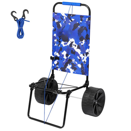 Folding Beach Dolly Cart – 10 Inch Wheels, 69 lb Capacity