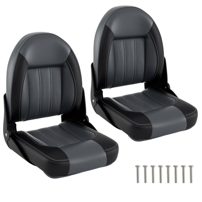 Folding Boat Seat Set, 2-Pack, 7cm Foam Padding