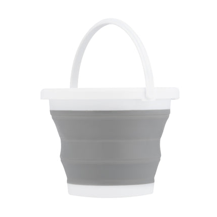 Folding Bucket, Gray, 5L Capacity