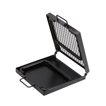 Opvouwbare kampvuurgrill, 57 cm stalen rooster, inclusief draagtas