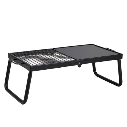 Opvouwbare kampvuurgrill, 57 cm stalen rooster, inclusief draagtas