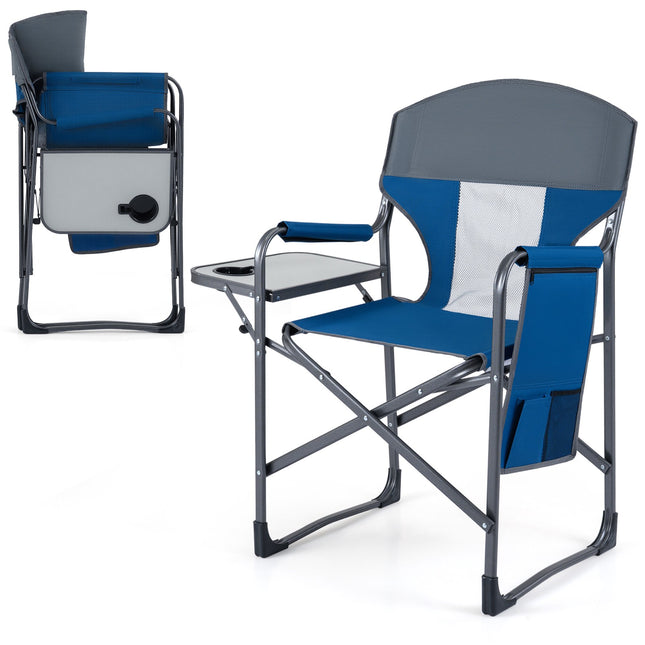 Folding Camping Chair – Cup Holder, Pocket, 400 lb Capacity