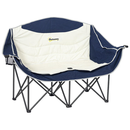 Folding Camping Chair, Dual Padded Seats, 250kg Capacity