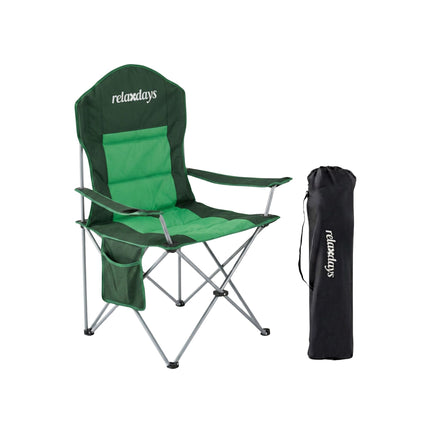 Folding Camping Chair – High Back, Padded Seat, Carry Bag