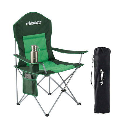 Folding Camping Chair – High Back, Padded Seat, Carry Bag
