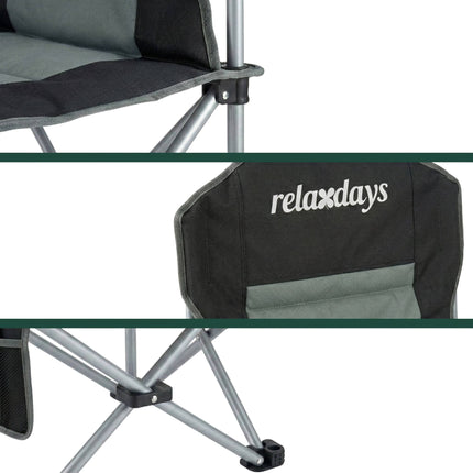 Folding Camping Chair – High Back, Padded Seat, Carry Bag