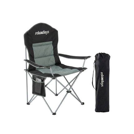 Folding Camping Chair – High Back, Padded Seat, Carry Bag