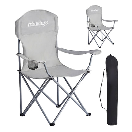 Folding Camping Chairs, Set of 2, Carry Bag, Cup Holder