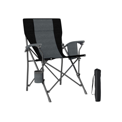 Folding Camping Chair with Cup Holder, 160kg Capacity
