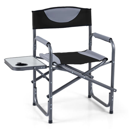 Folding Camping Chair with Side Table, 400 lb Capacity