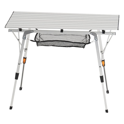 Folding Camping Table, Adjustable Height Aluminum, Carry Bag