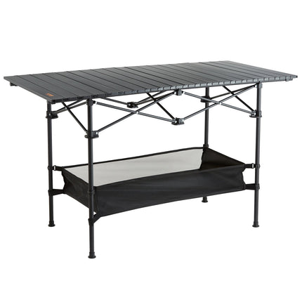 Folding Camping Table, Aluminum Top, Carry Bag, 220 lb