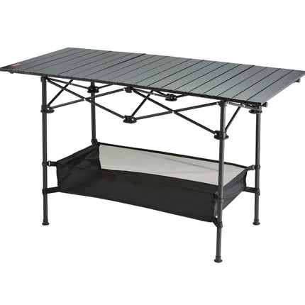 Folding Camping Table, Aluminum Top, Carry Bag, 220 lb