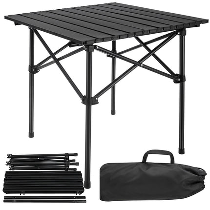 Folding Camping Table, Carbon Steel, 70kg Load Capacity
