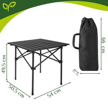 Folding Camping Table, Carbon Steel, 70kg Load Capacity