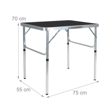 Folding Camping Table, Height-Adjustable, Portable