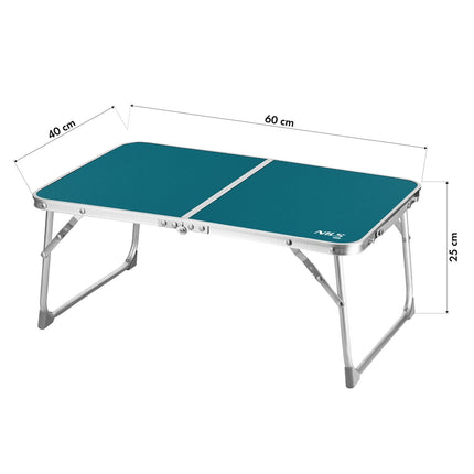 Folding Camping Table, Low Height, Blue