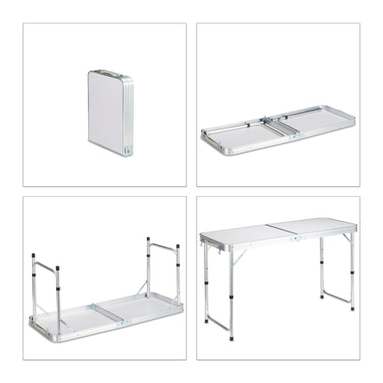 Folding Camping Table with Removable Fabric Cabinet