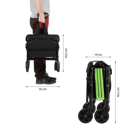 Folding Camping Wagon Cart, 100L, 90kg Capacity