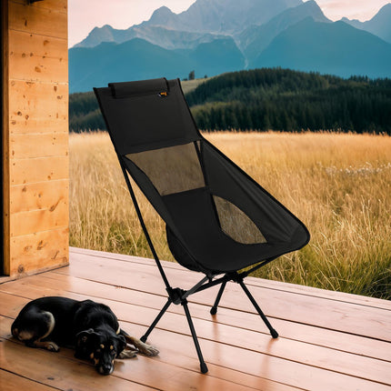 Folding Chair, Ultra Light, Black, Portable