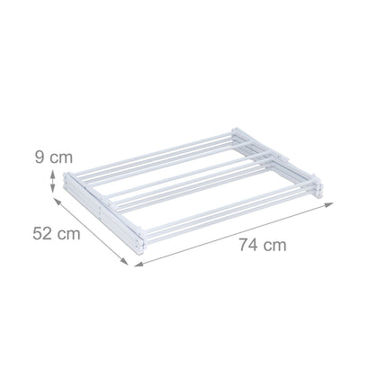 Folding Clothes Drying Rack with Pegs, Space-Saving