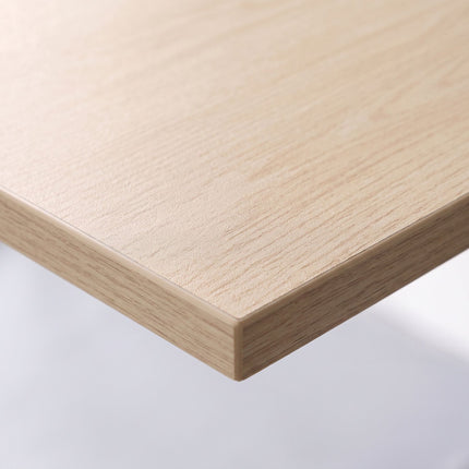 Folding Desk – Natural White, 100 x 50 cm, Wood & Steel