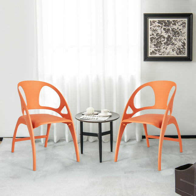 Set van 2 opklapbare eetkamerstoelen – hoge rugleuning, armleuningen
