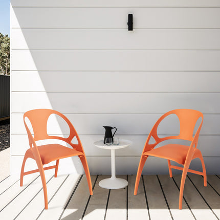 Folding Dining Chairs Set of 2 – High Back, Armrests