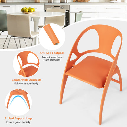 Folding Dining Chairs Set of 2 – High Back, Armrests