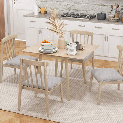 Wooden folding dining table, 2-4 seats, small spaces