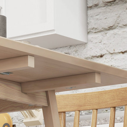 Wooden folding dining table, 2-4 seats, small spaces