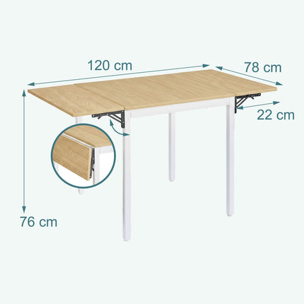 Folding Dining Table for 2–4, Space-Saving Design