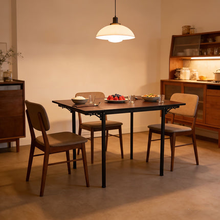 Folding Dining Table for 2-4, Space-Saving Design