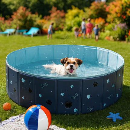 Folding Dog Pool XL – 120x30 cm, Durable Design