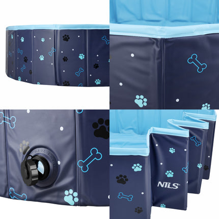Folding Dog Pool XL – 120x30 cm, Durable Design