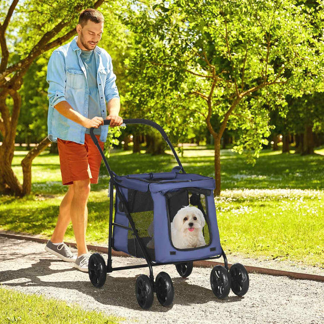 Dog carriage with cushion, mesh window, for dogs up to 20 kg