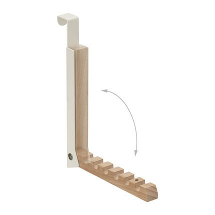 Folding Door Hanger Set of 2 – Metal & Wood, Space-Saving
