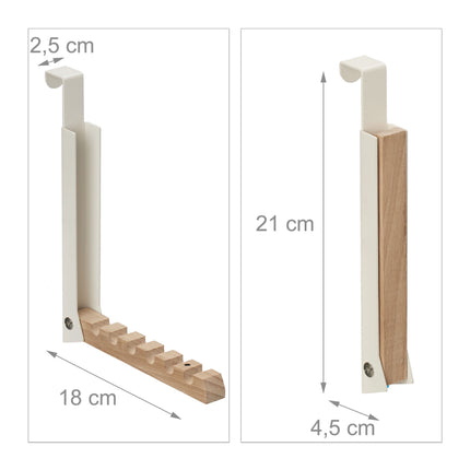 Folding Door Hook in Cream