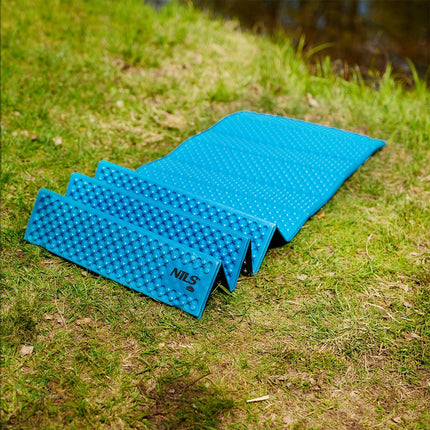 Folding Exercise Mat, 188cm, Blue