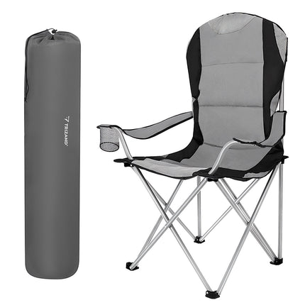 Folding Fishing Chair, 120kg Capacity, Armrests, Cover