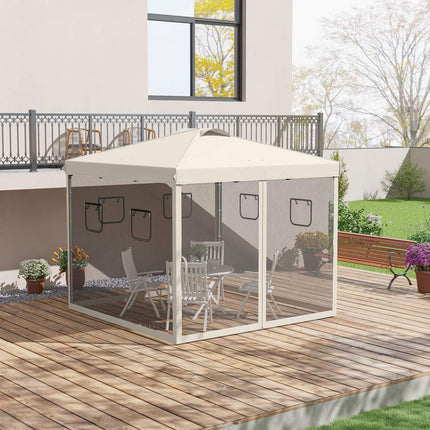 Pop-Up Gazebo 3x3M with UV protection & Mesh curtains