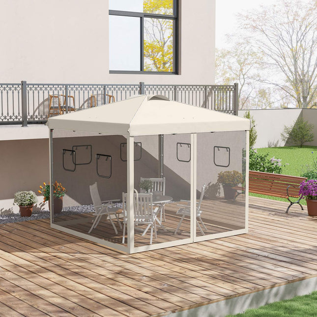 Pop-Up Gazebo 3x3M with UV protection & Mesh curtains
