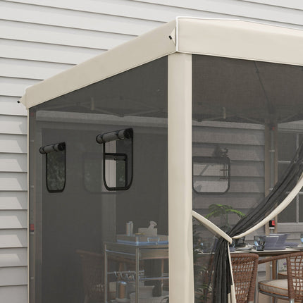 Pop-Up Gazebo 3x3M with UV protection & Mesh curtains