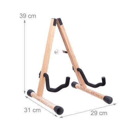 Folding Guitar Stand, Adjustable A-Frame, Foam-Padded