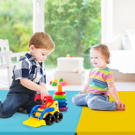 Folding Gymnastics Mat, 5-Panel 79x29.5x1.2 in