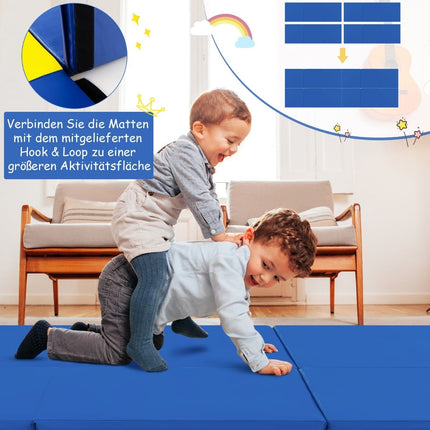 Folding Gymnastics Mat with Handles, Non-Slip, 180x60x5 cm