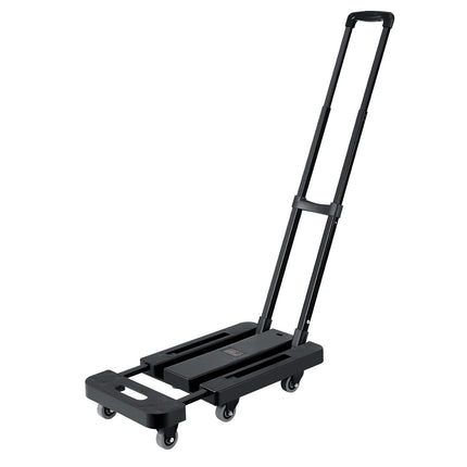 Folding Hand Truck, 500 lb Capacity, 6-Wheel Expandable Base